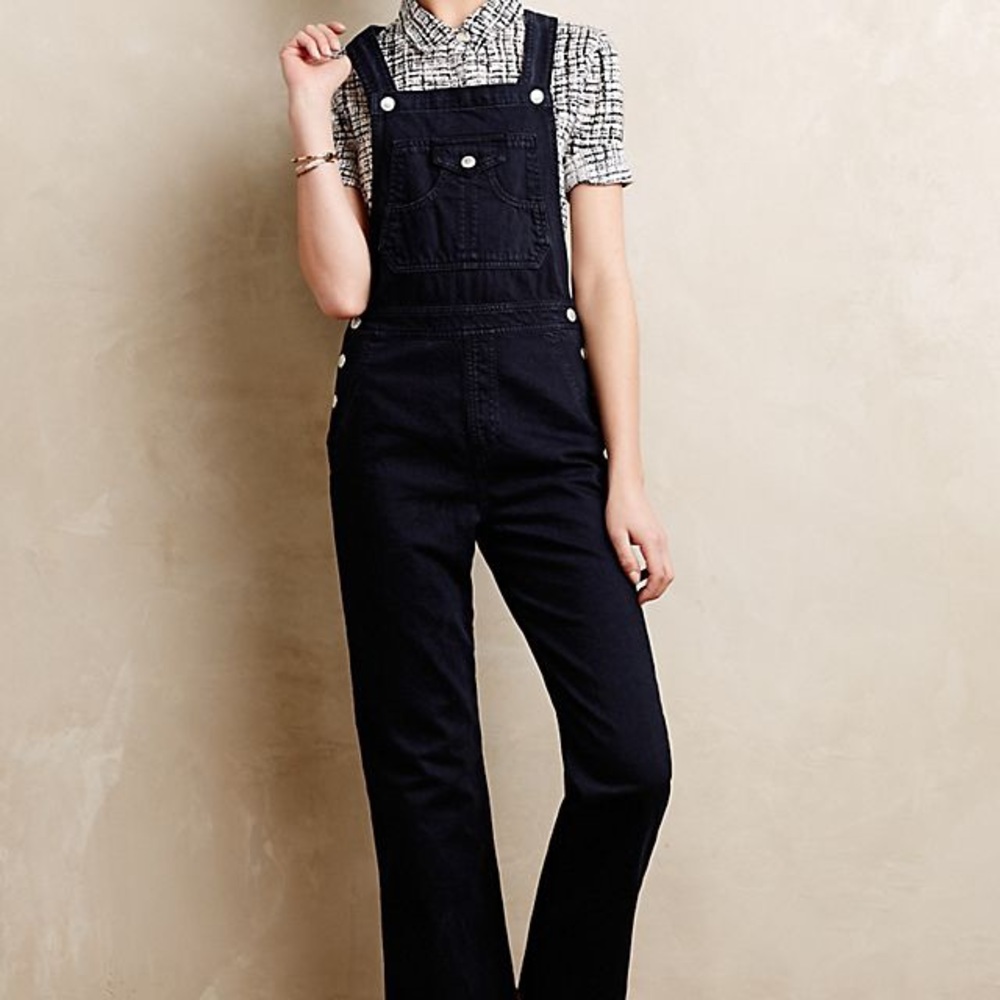 Ag Adriano Goldschmied Black Denim Women's Overalls